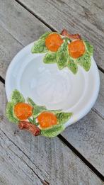 Vintage barbotine schaaltje fruitdecor, Ophalen of Verzenden