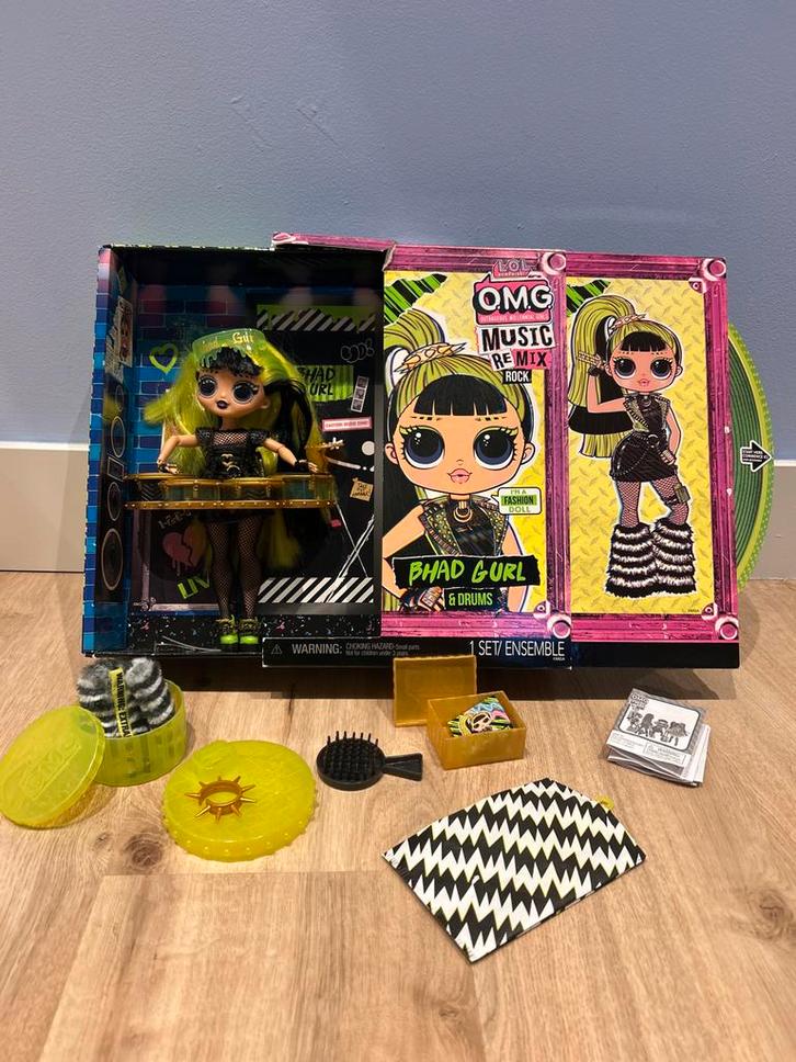 LOL OMG Remix Rock BHAD Gurl Pop, Kinderen en Baby's, Speelgoed | Poppen, Zo goed als nieuw, Barbie, Ophalen of Verzenden