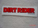 Sunstar DirtRider Magazine SRC Stroker Prox motor sticker