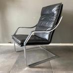 Jaren 70 fauteuil Rudolf B Glatzel Walter Knoll, Ophalen, Gebruikt, Leer, 70s