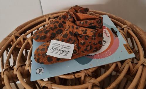Leren babyslofjes  Panter - Maat 21  Nieuw!, Kinderen en Baby's, Babykleding | Schoentjes en Sokjes, Nieuw, Meisje, Slofjes, Ophalen of Verzenden