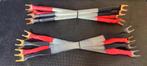 Bi-wire Jumpers 1x set - Zilver Plat, Nieuw., Ophalen of Verzenden, Nieuw, Minder dan 2 meter, Luidsprekerkabel