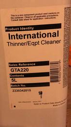 GTA 220 international thinner verdunner voor epoxy verf 5 L, Minder dan 5 liter, Ophalen, Nieuw, Verf