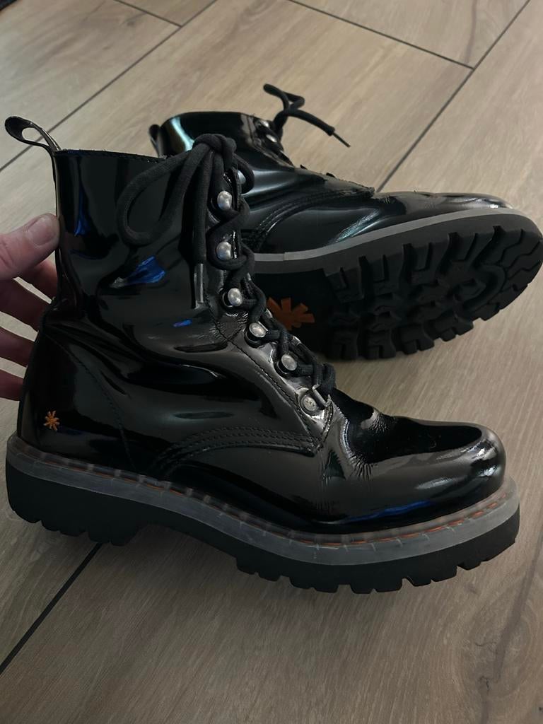 Art Company Leren Lakschoenen - Maat 41, Zwart, Lage of Enkellaarzen, Ophalen of Verzenden, Zo goed als nieuw