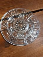 Vintage Glazen Serveerschaal, Antiek en Kunst, Ophalen of Verzenden