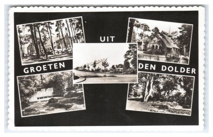 Den Dolder, Groeten uit Den Dolder, Verzamelen, Ansichtkaarten | Nederland, Gelopen, Utrecht, 1940 tot 1960, Verzenden