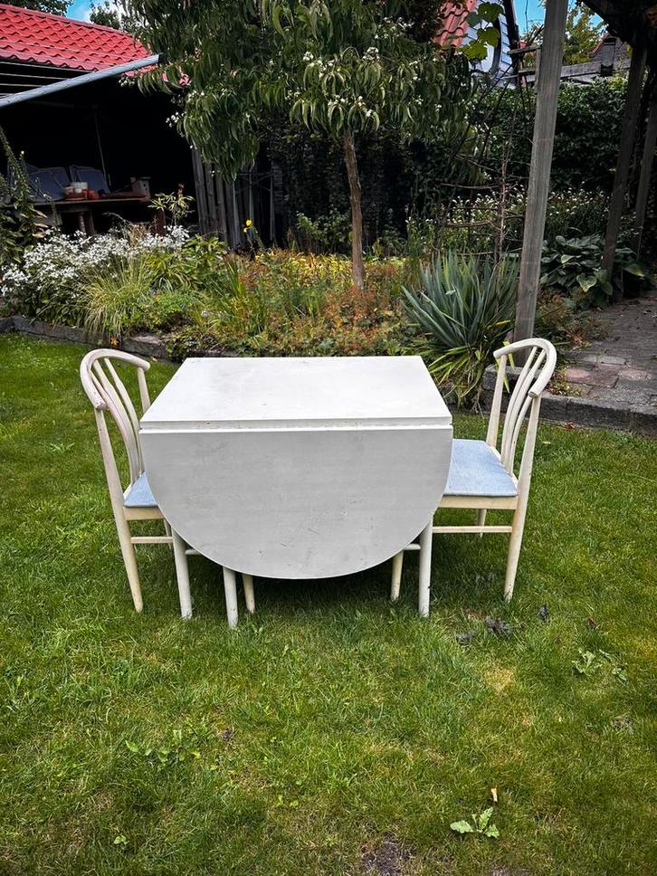 Tijdloze Pastoe desingntafel Vintage. Echt hout, Antiek en Kunst, Antiek | Meubels | Tafels, Ophalen