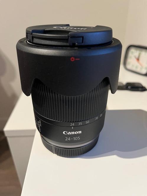 Nieuwe Canon lens: Rf 24-105mm F4-7.1 IS STM+ kap en filter, Audio, Tv en Foto, Fotografie | Lenzen en Objectieven, Nieuw, Zoom