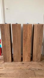 Blank eiken tafelpoten, Huis en Inrichting, Tafelonderdelen, Ophalen, Tafelpoot, Minder dan 50 cm, Gebruikt