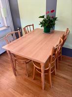 Eettafel met 4 stoelen, Huis en Inrichting, Complete eetkamers, Ophalen, Gebruikt, 4 tot 6 stoelen