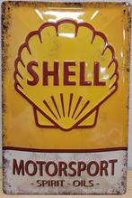 Shell Motorsport spirit oils relief reclamebord van metaal, Reclamebord, Info@deconoord.nl, Verzenden, Deco Noord