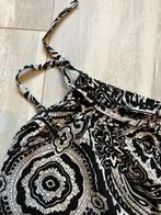 Harembroek polyester met zwart-witte print, Ophalen of Verzenden, Nieuw, Zwart, Lang