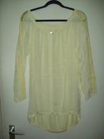 Casual pastel gele tuniek blouse van G. Ricceri maat L XL, Ricceri, Verzenden, Geel, Maat 42/44 (L)