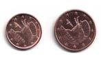 1 en 2 eurocent Andorra 2017 - UNC, Postzegels en Munten, Munten | Europa | Euromunten, Verzenden, Overige landen, Overige waardes