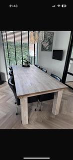 Eigen tafel , eet tafel, Huis en Inrichting, Tafels | Eettafels, 200 cm of meer, Zo goed als nieuw, Rechthoekig, 50 tot 100 cm