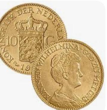 Gouden tientjes (juliana en willem 3) beschikbaar voor biedingen