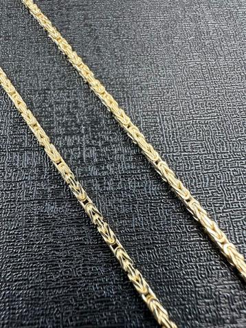 Prachtige 14k Gouden Koningsketting beschikbaar voor biedingen