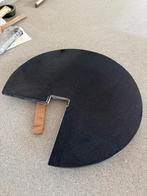 Keukenblad tafelblad zwart graniet gezoet, Huis en Inrichting, Ophalen, Gebruikt, 100 tot 150 cm, Zwart