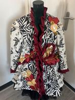 Zwart/beige/d rood nieuwe aparte Carnavalsjas maat L, Carnaval, Nieuw, Ophalen of Verzenden, Kleding