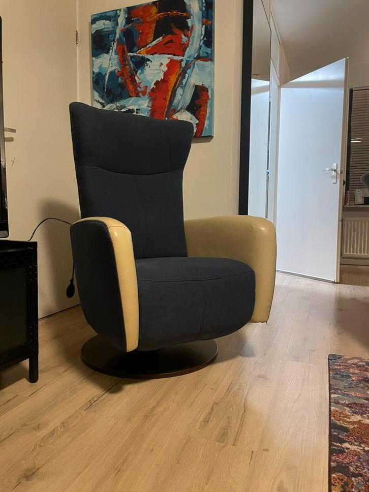 RelaxFauteuil Sta op Stoel Prominent Sorisso NIEUWSTAAT, Huis en Inrichting, Fauteuils, Nieuw, Hout, Leer, Stof, 50 tot 75 cm