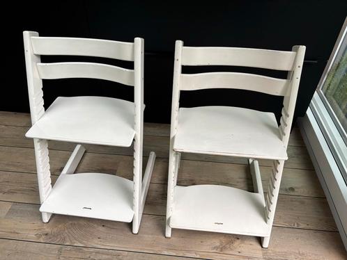 Stokke Tripp Trapp 2x met Babyset en Kussen, Kinderen en Baby's, Kinderstoelen, Gebruikt, Meegroeistoel, Gordel(s), Ophalen