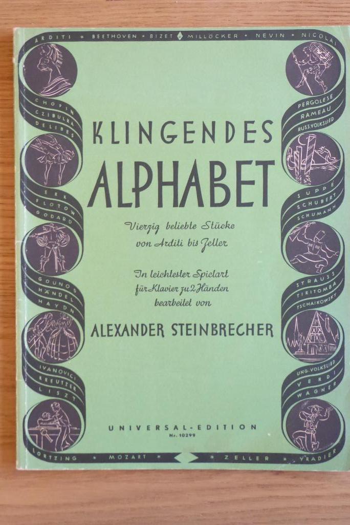 Klingendes Alphabet, A. Steinbrecher, Universal Edition - 19, Muziek en Instrumenten, Bladmuziek, Gebruikt, Artiest of Componist
