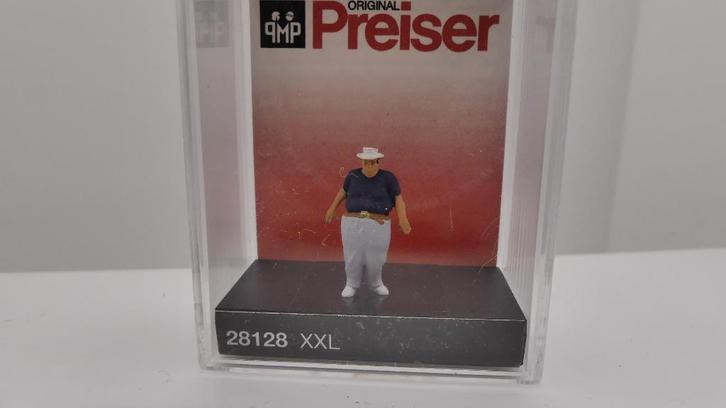 F64) Preiser figuur H0 Dikke meneer ovp 28128, Hobby en Vrije tijd, Modeltreinen | H0, Nieuw, Overige typen, Gelijkstroom of Wisselstroom