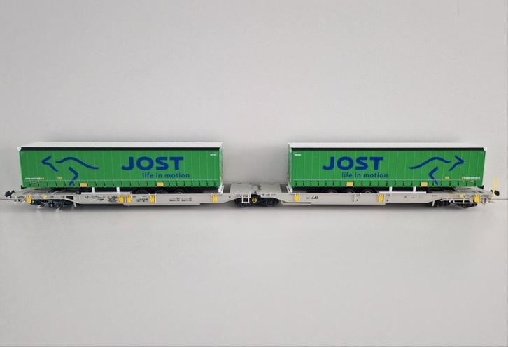 Roco 76415 T2000 AAE Jost KLV container, Hobby en Vrije tijd, Modeltreinen | H0, Zo goed als nieuw, Wagon, Gelijkstroom, Roco