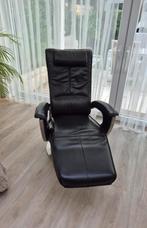 Relax Fauteuil leer draaibaar accu, Huis en Inrichting, Fauteuils, Ophalen, Gebruikt, Minder dan 75 cm, Leer
