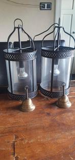 Prachtige smeedijzerer lampen 2 dezelfde., Ophalen of Verzenden, Zo goed als nieuw, Overige materialen, Nostalgische