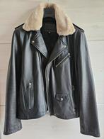 Goosecraft zwart lederen jas, Kleding | Heren, Jassen | Winter, Zwart, Goosecraft, Overige maten, Ophalen of Verzenden