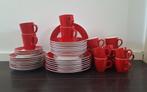 Hema servies Rood, Ophalen, Gebruikt, Overige stijlen, Porselein