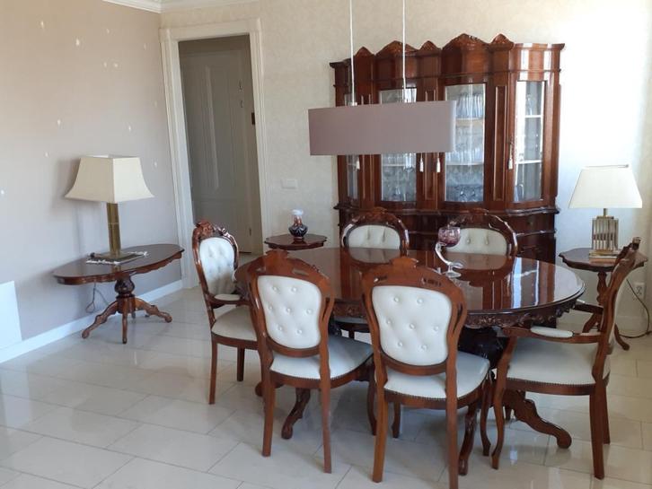 Klassieke Engelse eethoek, Huis en Inrichting, Complete eetkamers, Gebruikt, 4 tot 6 stoelen, Ophalen