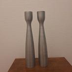 VT Wonen kandelaren aluminium/metaal/chroom 35,5 centimeter, Ophalen of Verzenden, Zo goed als nieuw, Metaal, 25 tot 50 cm