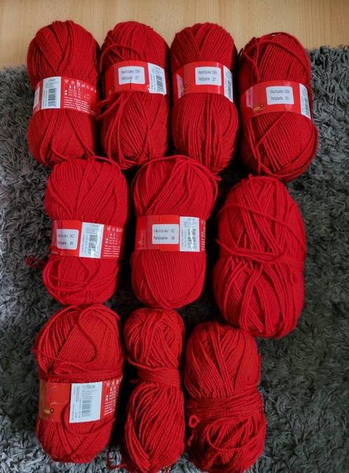 bollen rode saskia garen, Hobby en Vrije tijd, Breien en Haken, Nieuw, Breien of Haken, Wol of Garen, Ophalen of Verzenden