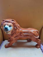 Victoriaans porselein staffordshire leeuw beeld onbeschadigd, Ophalen of Verzenden