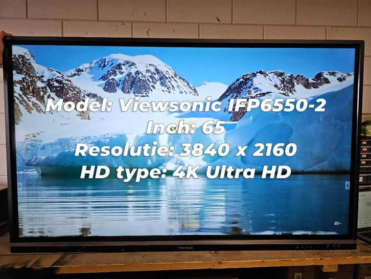 ViewBoard IFP6550-2 65" 4K met TOUCH, Audio, Tv en Foto, Televisies, Nieuw, LCD, 100 cm of meer, 4k (UHD), Overige merken, 50 Hz