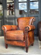 Vintage Schapenleren Fauteuil, Gebruikt, Klassiek vintage chique, Dng, 50 tot 75 cm