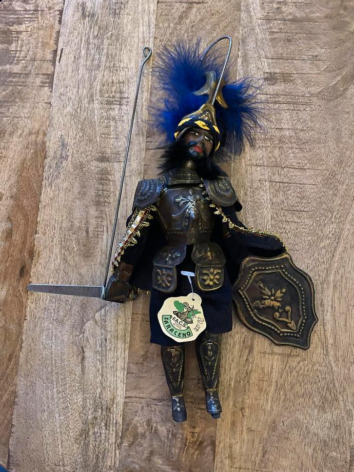 Siciliaanse Marionet - Saraceen Pop - Saraceno puppo, Antiek en Kunst, Antiek | Overige Antiek, Ophalen of Verzenden