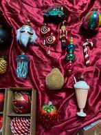 Aangeboden circa 20 retro bijzondere kerstballen vintage, Diversen, Kerst, Ophalen of Verzenden