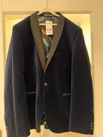 Blauw fluweel/velvet Blazer - Maat 56, Kleding | Heren, Kostuums en Colberts, Next, Blauw, Maat 56/58 (XL), Ophalen of Verzenden