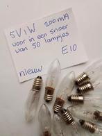 5V1W reservelampjes kerstverlichting E10 reserve lampjes, Ophalen of Verzenden, Nieuw