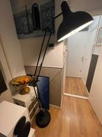 industriele vloerlamp geborstelde mat zwart, Huis en Inrichting, Lampen | Vloerlampen, Ophalen, Zo goed als nieuw, Metaal, 150 tot 200 cm