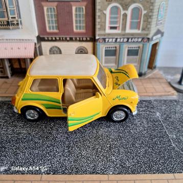 Mini Cooper Modelauto - Geel/Wit beschikbaar voor biedingen