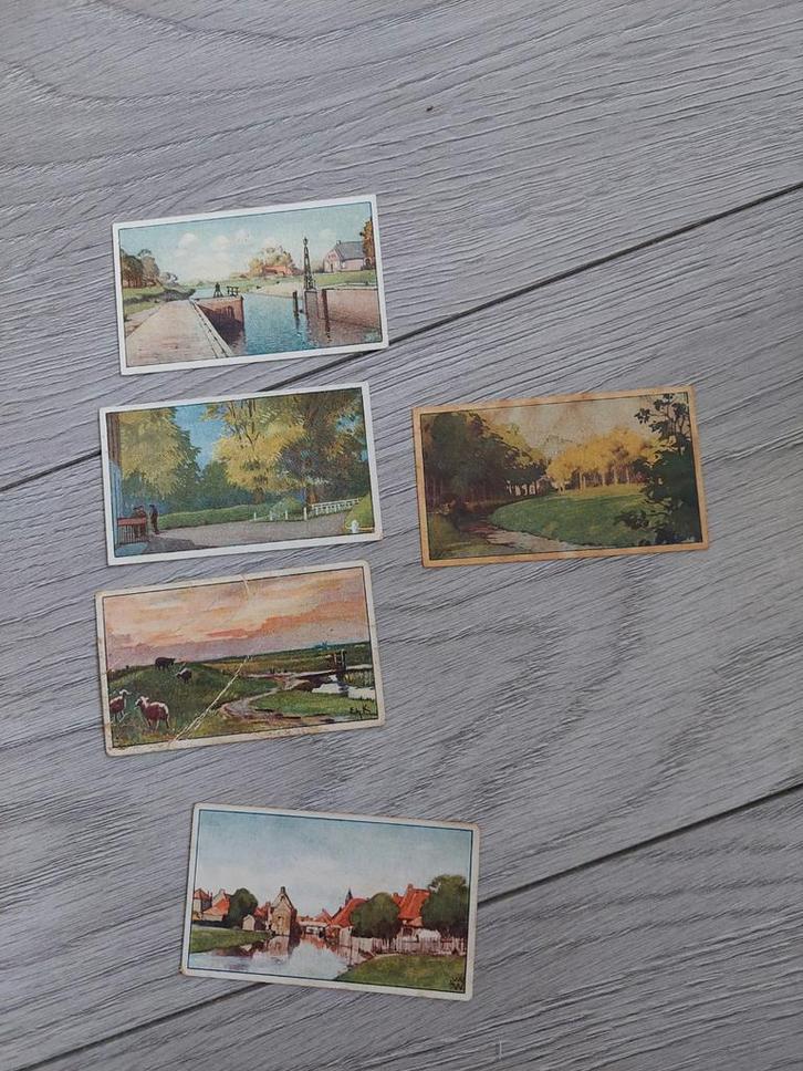 Verkade Friesland album plaatjes 1918 goede staat 5 stuks, Verzamelen, Merken en Reclamevoorwerpen, Gebruikt, Overige typen, Ophalen of Verzenden