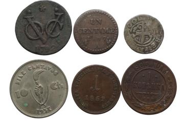 lot diverse munten vanaf de 18e eeuw beschikbaar voor biedingen