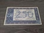 Bijna UNC biljet 2,5 gulden 1938, zilverbon, Postzegels en Munten, Bankbiljetten | Nederland, Ophalen of Verzenden, 1 gulden