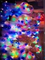 Carnavalspak rok hoedje en jasje met gekleurde lichtjes, Ophalen of Verzenden, Zo goed als nieuw, Maat 38/40 (M), Carnaval