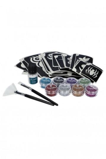 Glittertattoo Set Festival - Schmink - Glitter - Sjablonen beschikbaar voor biedingen