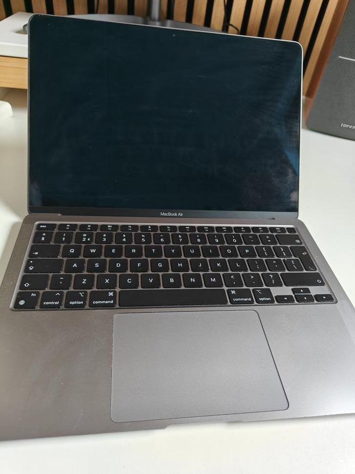 Macbook Air M1 Space Grey 2020, Computers en Software, Apple Macbooks, Gebruikt, MacBook Air, 13 inch, Onbekend, 256 GB, 8 GB